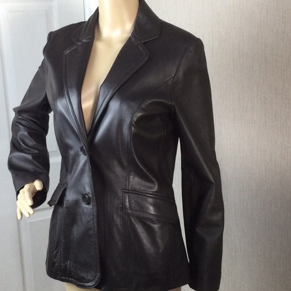 NWOT JLC New York Leather Blazer